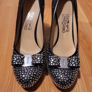 Salvatore Ferragamo Sea 10B Studded Pump